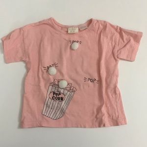 Zara Baby girl popcorn tee